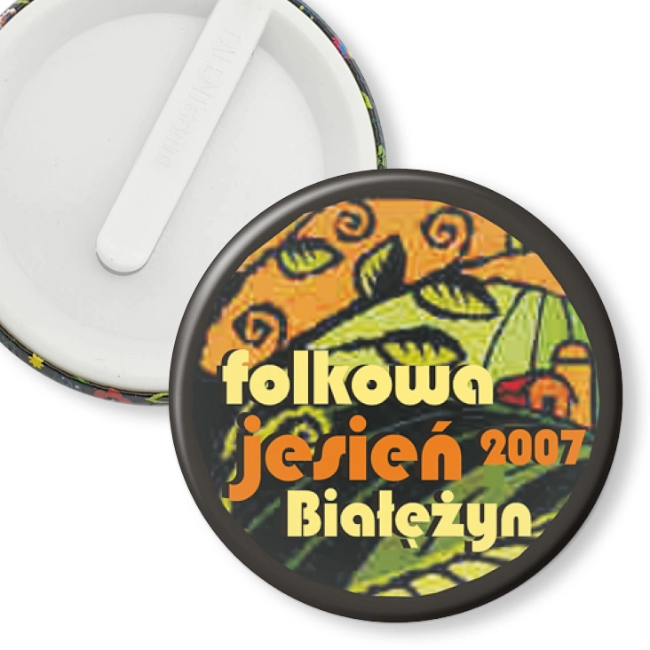 przypinka klips Folkowa Jesień Białężyn 2007