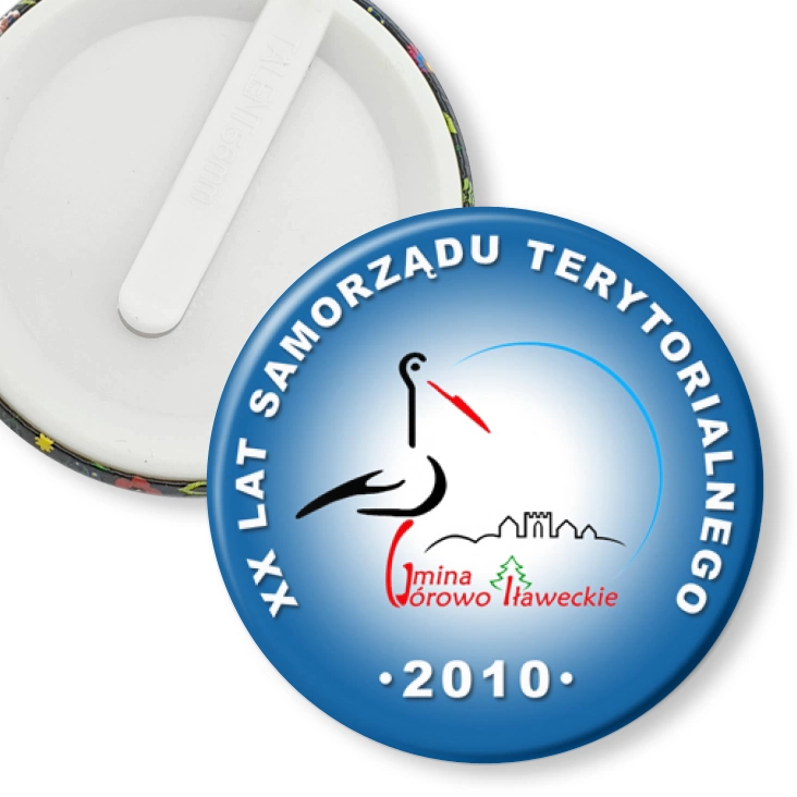 przypinka klips Górowo Iławeckie XX Lat Samorządu