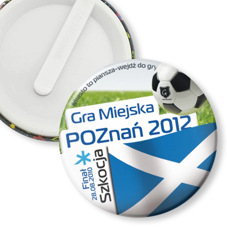 przypinka klips Gra Miejska - Poznań 2012 - Szkocja