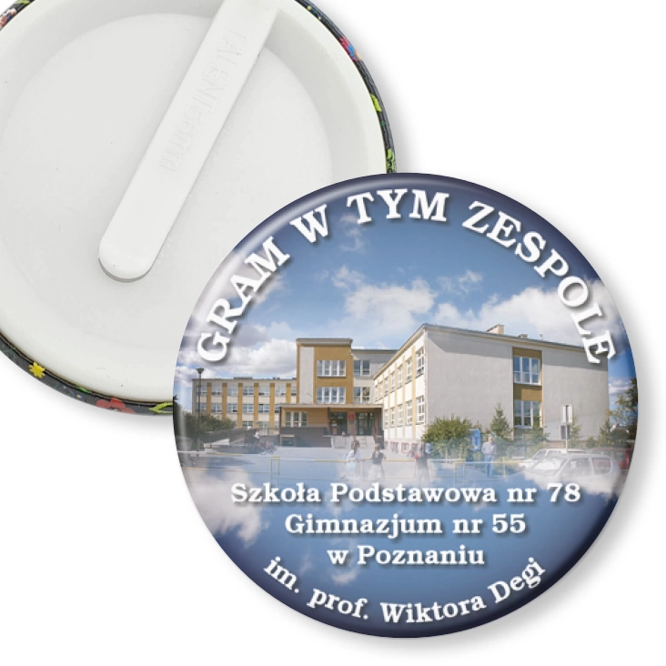 przypinka klips Gram w tym zespole - SP nr 78