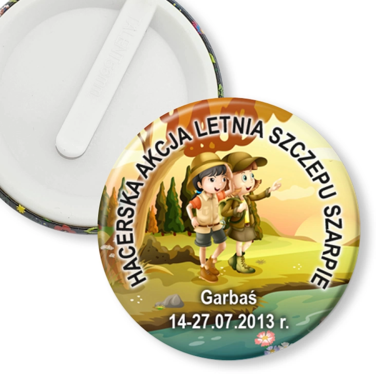 przypinka klips Harcerska Akcja Letnia Szczepu Szarpie