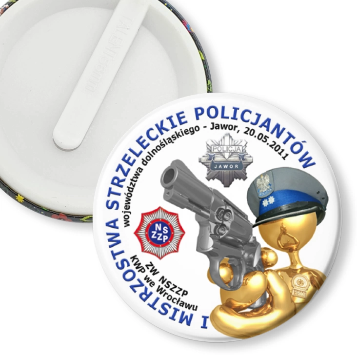 przypinka klips I Mistrzostwa Strzeleckie Policjantów
