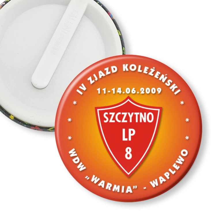 przypinka klips IV Zjazd Koleżeński WDW WARMIA - Waplewo