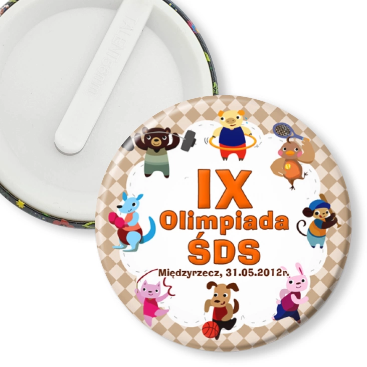 przypinka klips IX Olimpiada ŚDS