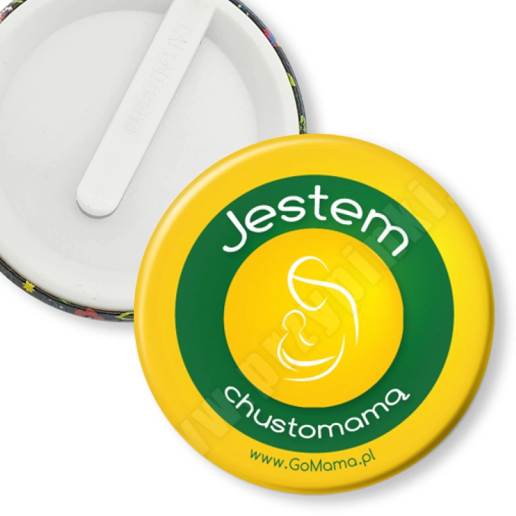 przypinka klips Jestem chustomama