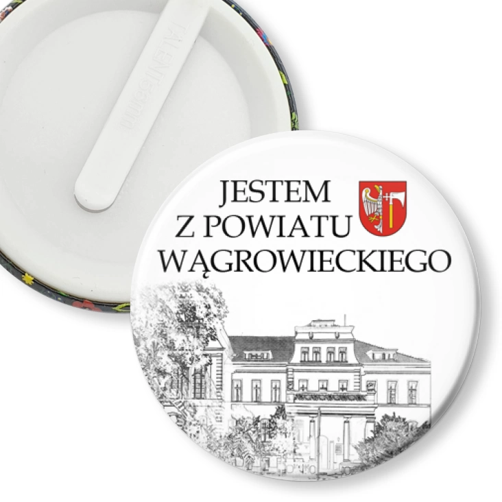 przypinka klips Jestem z powiatu wągrowieckiego