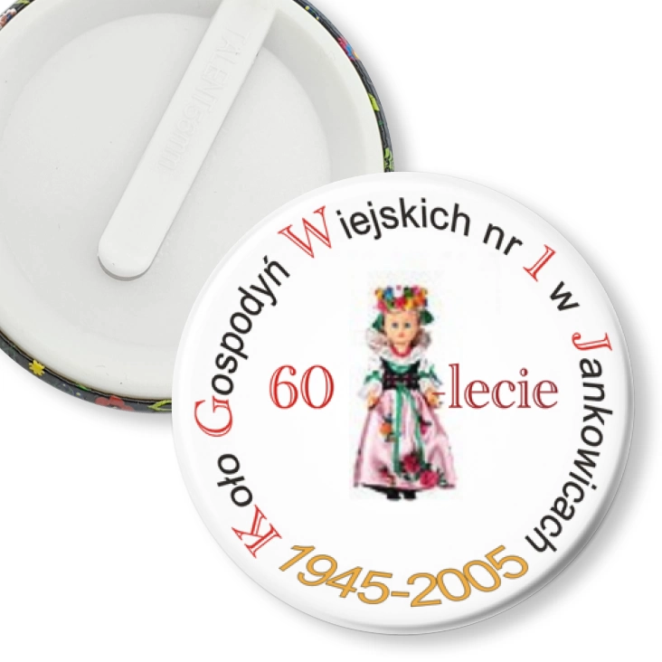 przypinka klips Koło Gospodyń Wiejskich w Jankowicach