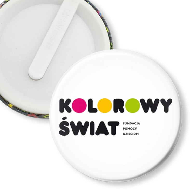 przypinka klips Kolorowy Świat