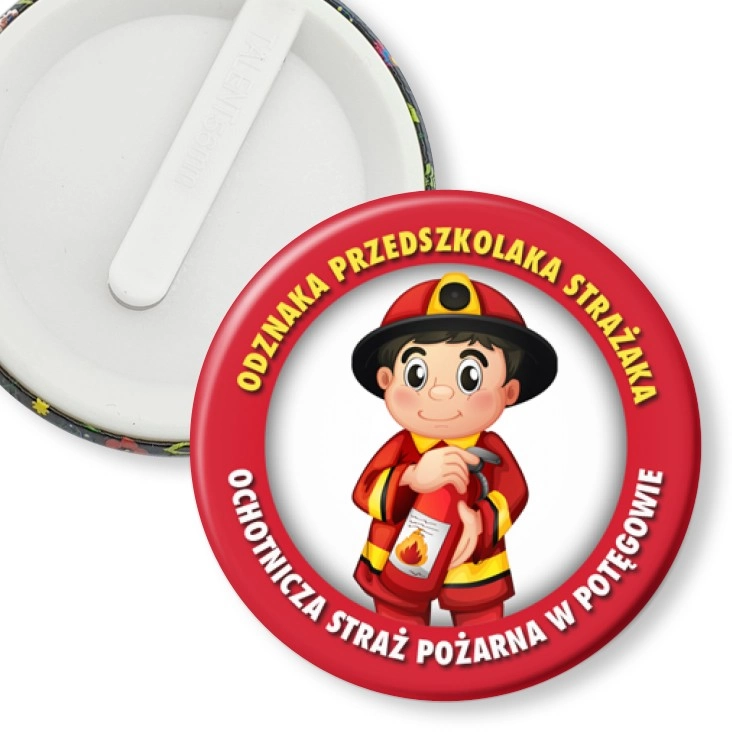 przypinka klips Ochotnicza Straż Pożarna w Potęgowie