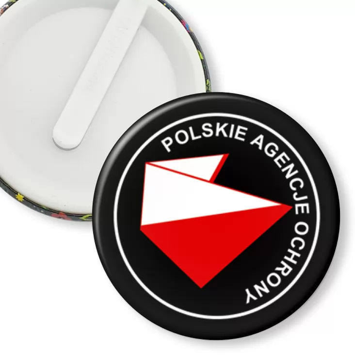 przypinka klips Polskie Agencje Ochrony