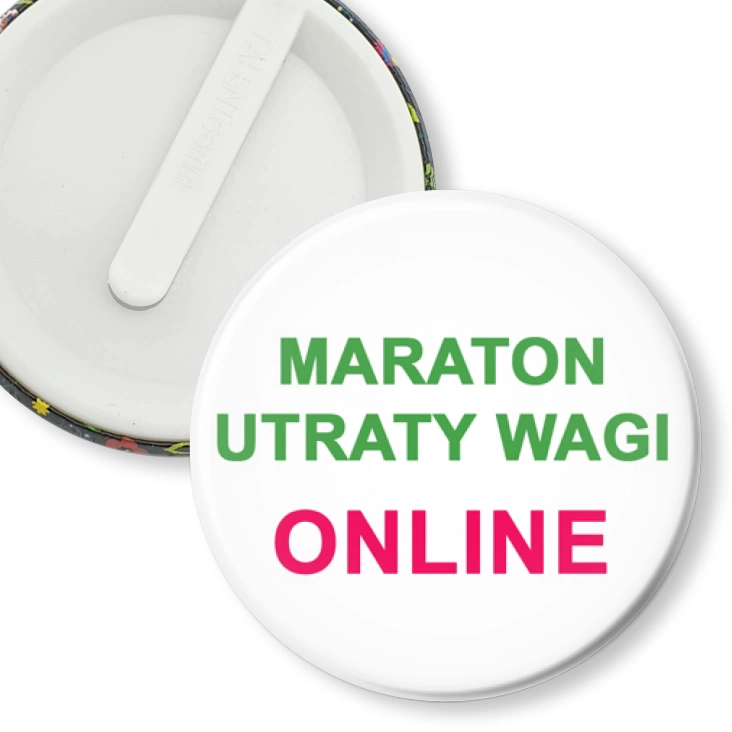 przypinka klips Maraton utraty wagi