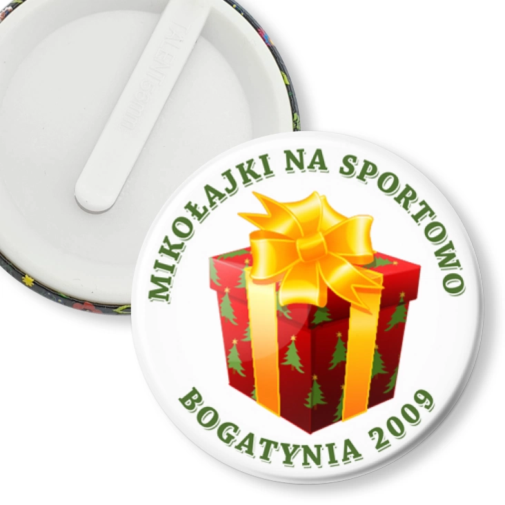 przypinka klips Mikołajki Bogatynia C