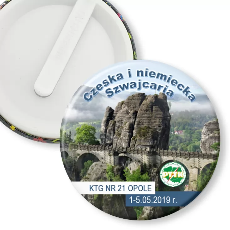przypinka klips Niemiecka i czeska Szwajcaria