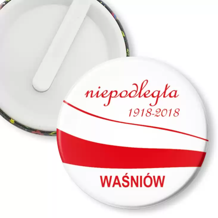 przypinka klips Niepodległa Polska - Waśniów