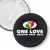 Przypinka klips One love 2011 - czarne