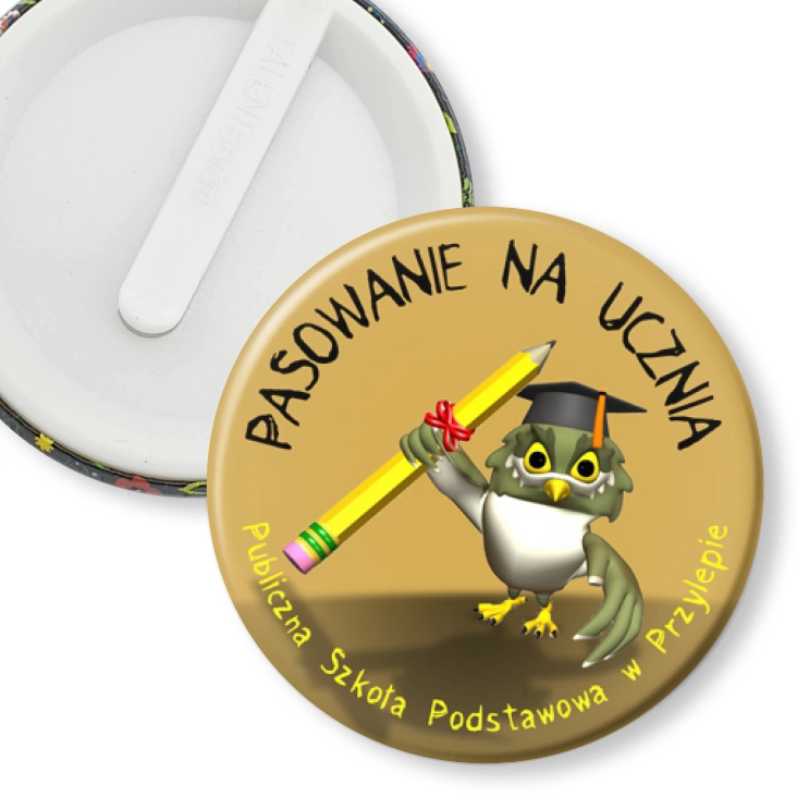 przypinka klips Pasowanie na ucznia - SP w Przylepie