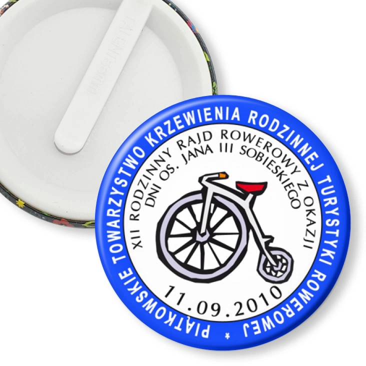 przypinka klips Piątkowo Rodzinny Rajd Rowerowy 2010