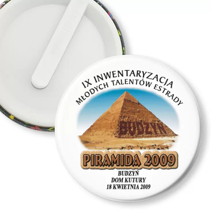 przypinka klips Piramida - Budzyń 2009