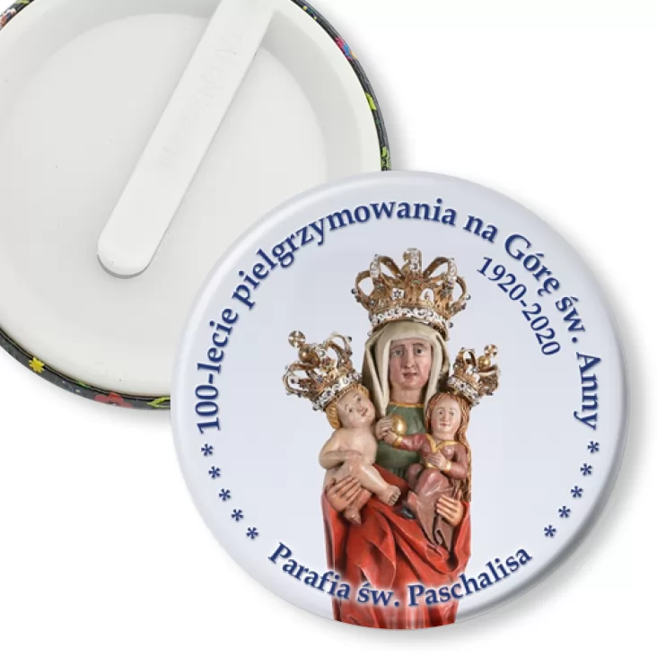 przypinka klips 100-lecie pielgrzymowania na Górę Św. Anny
