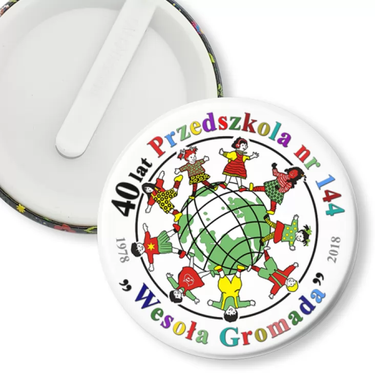 przypinka klips 40 lat Przedszkola Wesoła Gromada