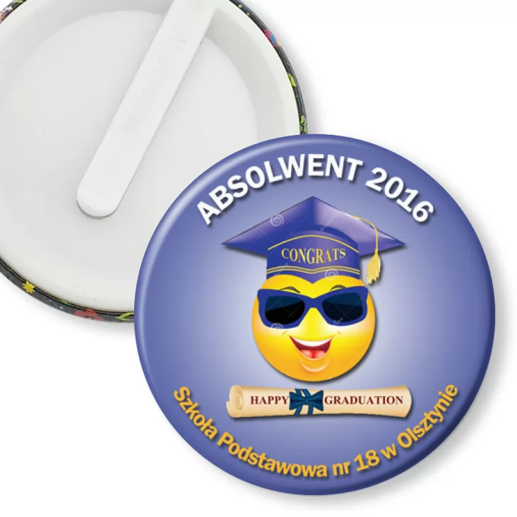 przypinka klips Absolwent 2016