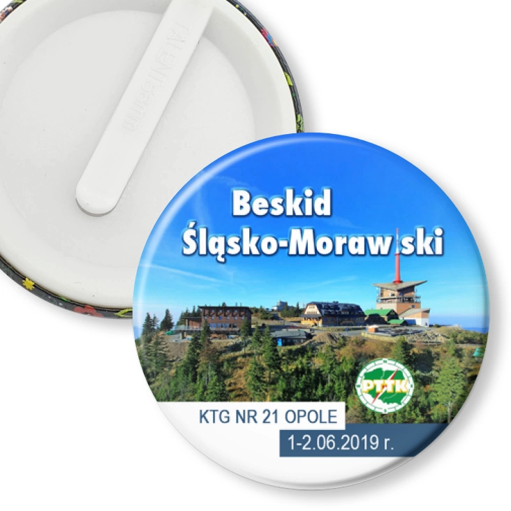 przypinka klips Beskid Śląsko-Morawski
