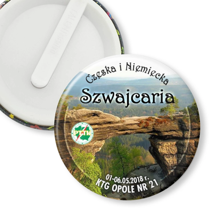 przypinka klips Czeska i Niemiecka Szwajcaria