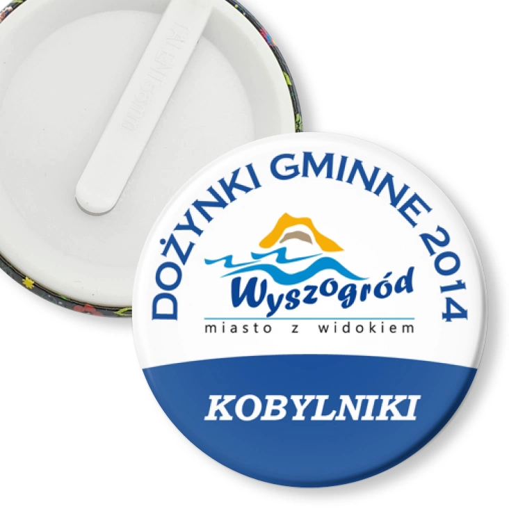 przypinka klips Dożynki Gminne - Kobylniki 2014