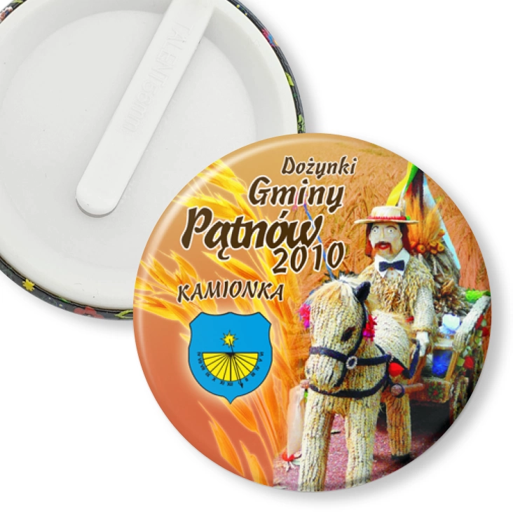 przypinka klips Dożynki Gminy Pątnów 2010