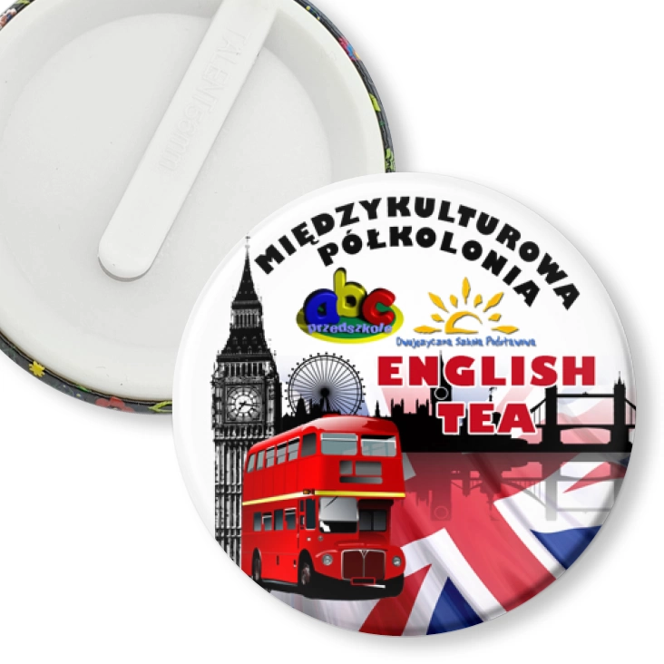 przypinka klips English Tea