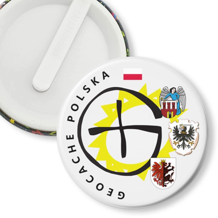 przypinka klips Geocache Polska