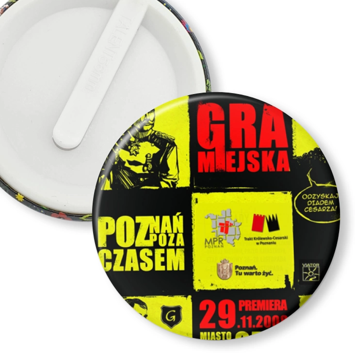 przypinka klips Gra Miejska Poznań