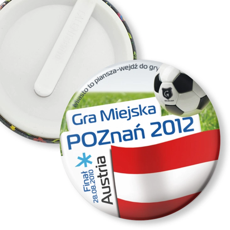 przypinka klips Gra Miejska - Poznań 2012 - Austria