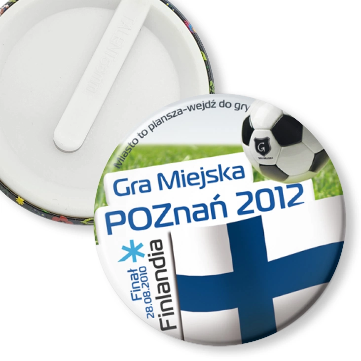 przypinka klips Gra Miejska - Poznań 2012 - Finlandia