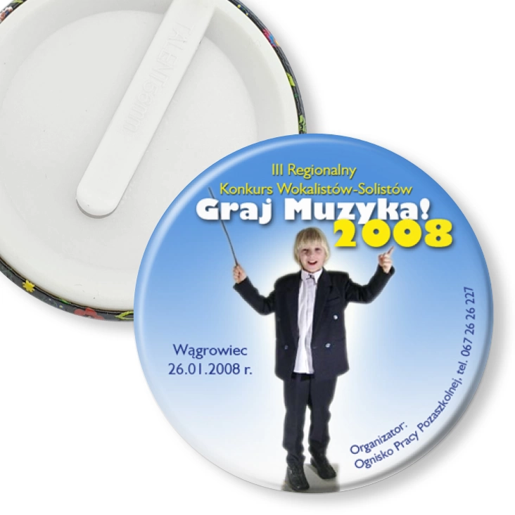 przypinka klips Graj Muzyka 2008