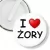 Przypinka klips I love Żory