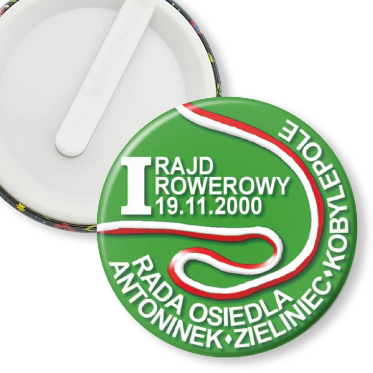 przypinka klips I Rajd Rowerowy