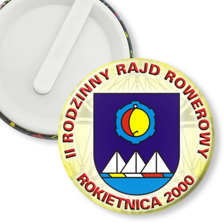 przypinka klips II Rodzinny Rajd Rowerowy - Rokietnica 2000
