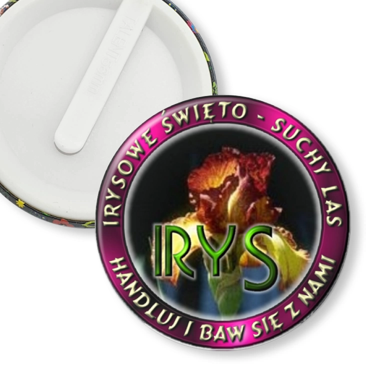 przypinka klips Irysowe Święto - Suchy Las