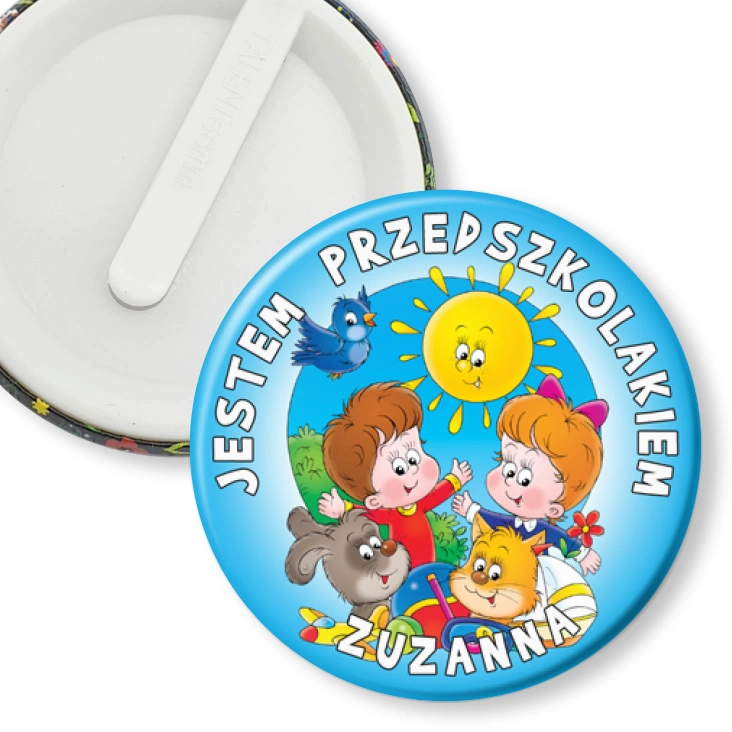 przypinka klips Jestem przedszkolakiem