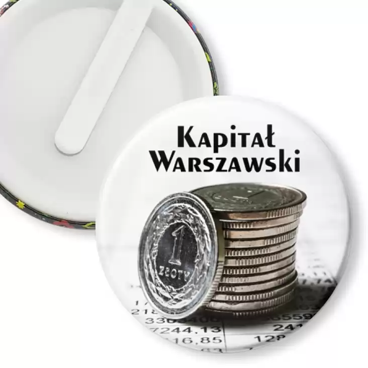 przypinka klips Kapitał Warszawski