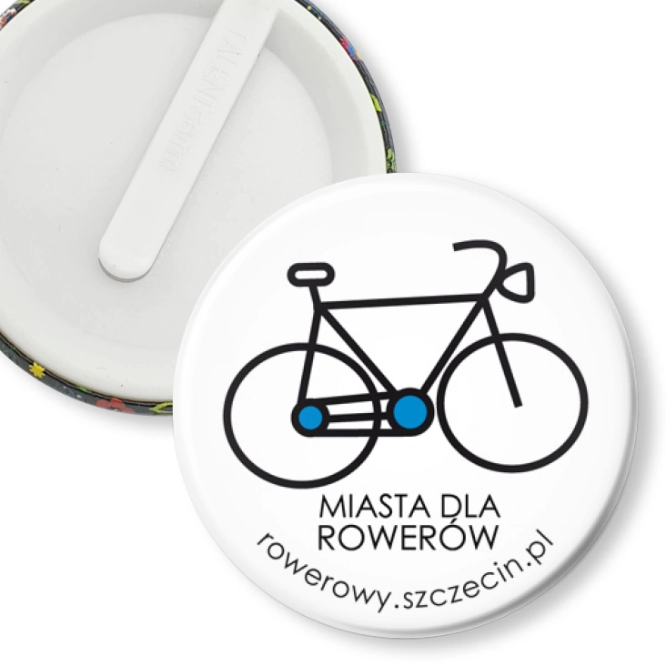 przypinka klips Miasta dla rowerów