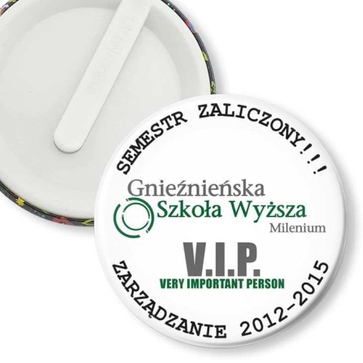 przypinka klips Milenium - V.I.P.