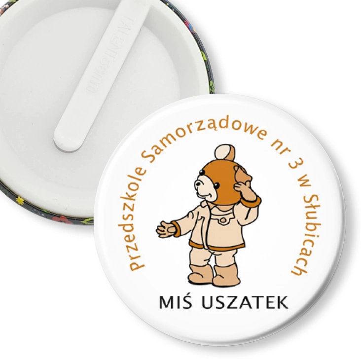 przypinka klips Miś Uszatek
