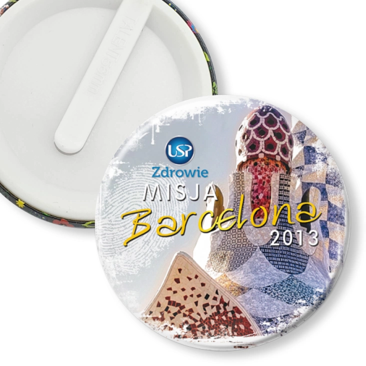 przypinka klips Misja Barcelona
