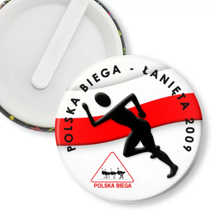 przypinka klips Polska Biega - Łanięta 2009