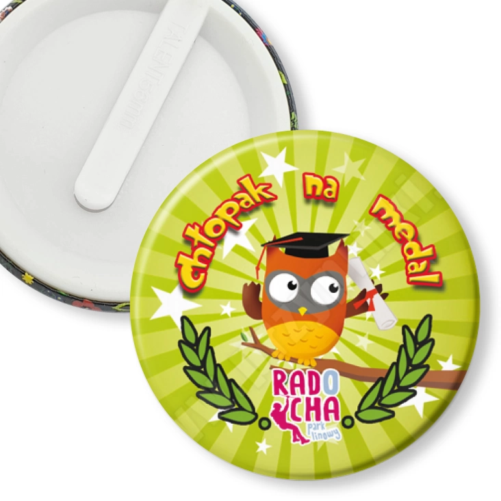 przypinka klips Radocha - chłopak na medal