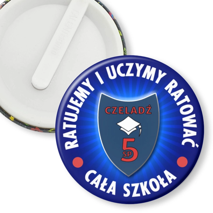 przypinka klips Ratujemy i uczymy ratować