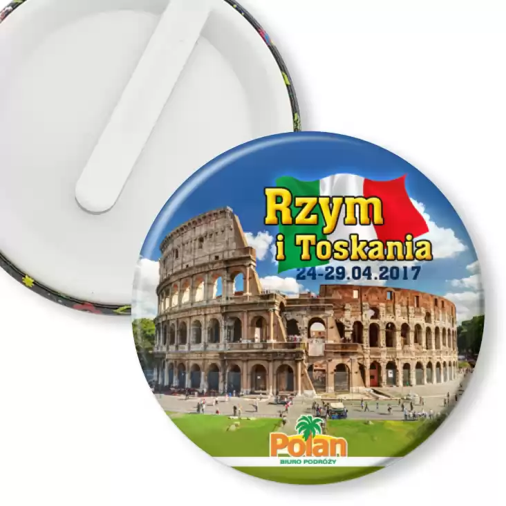 przypinka klips Rzym i Toskania