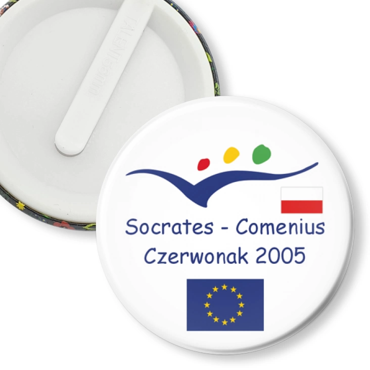 przypinka klips Socrates - Comenius